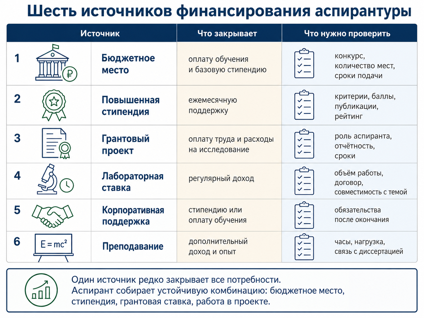 Финансирование аспирантуры